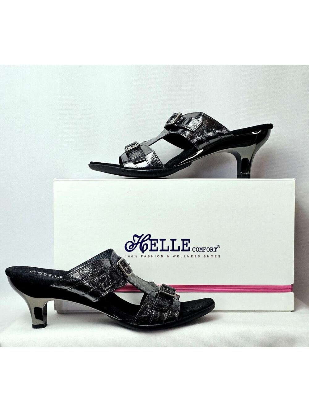 Helle Comfort Women's 14004 Anthracite Heels Size 40/9-9.5